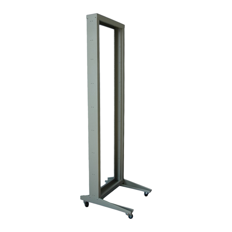  2 post steel open frame floor rack